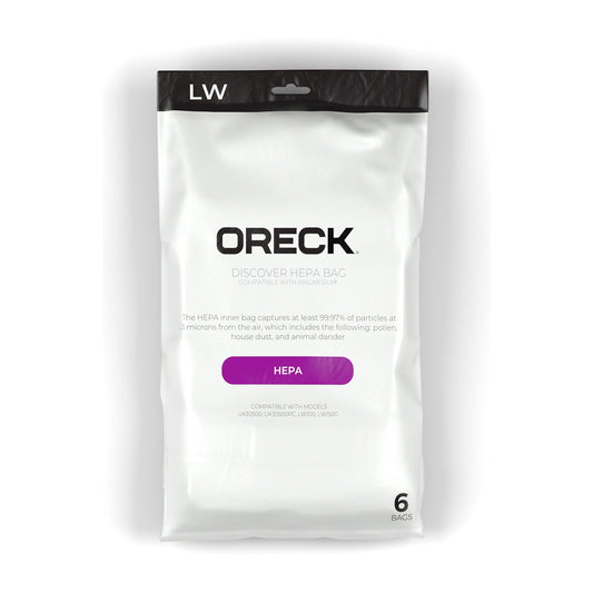 Oreck Discover & Magnesium HEPA Bags, 6-Pack (AK1LW6H)