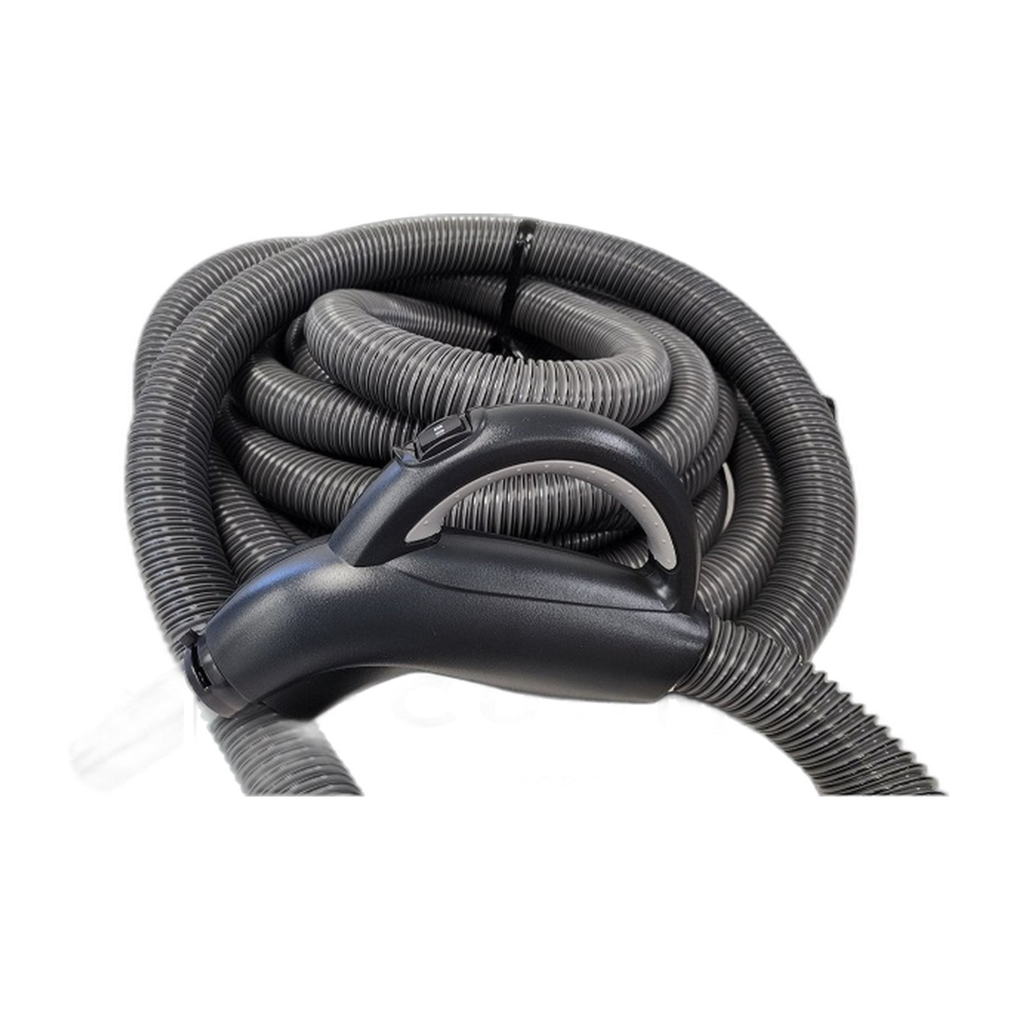 Progression Handle 30 ft Dual-Volt Button-Lock Central Vac Hose, 1-3/8"