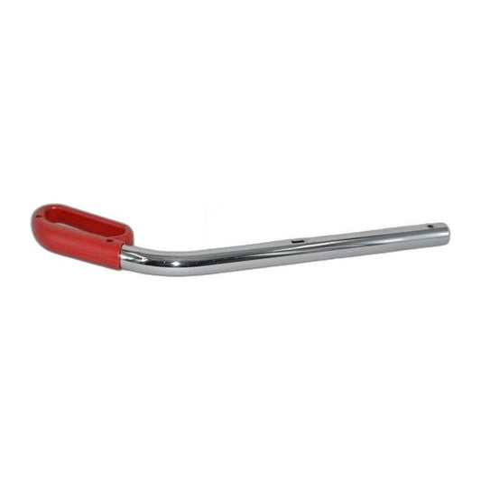 Sanitaire 157746 upper metal handle with red loop grip and mounting holes