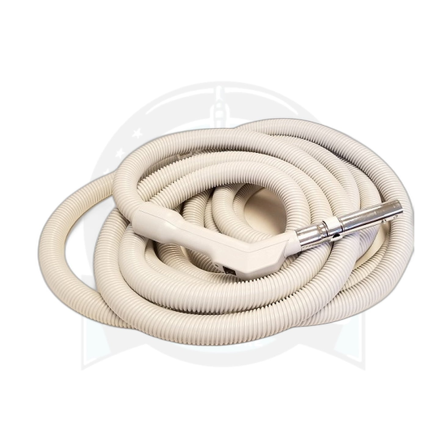 35 ft x 1-3/8 in Low-Voltage Pistol-Grip Central Vacuum Hose, Light Grey