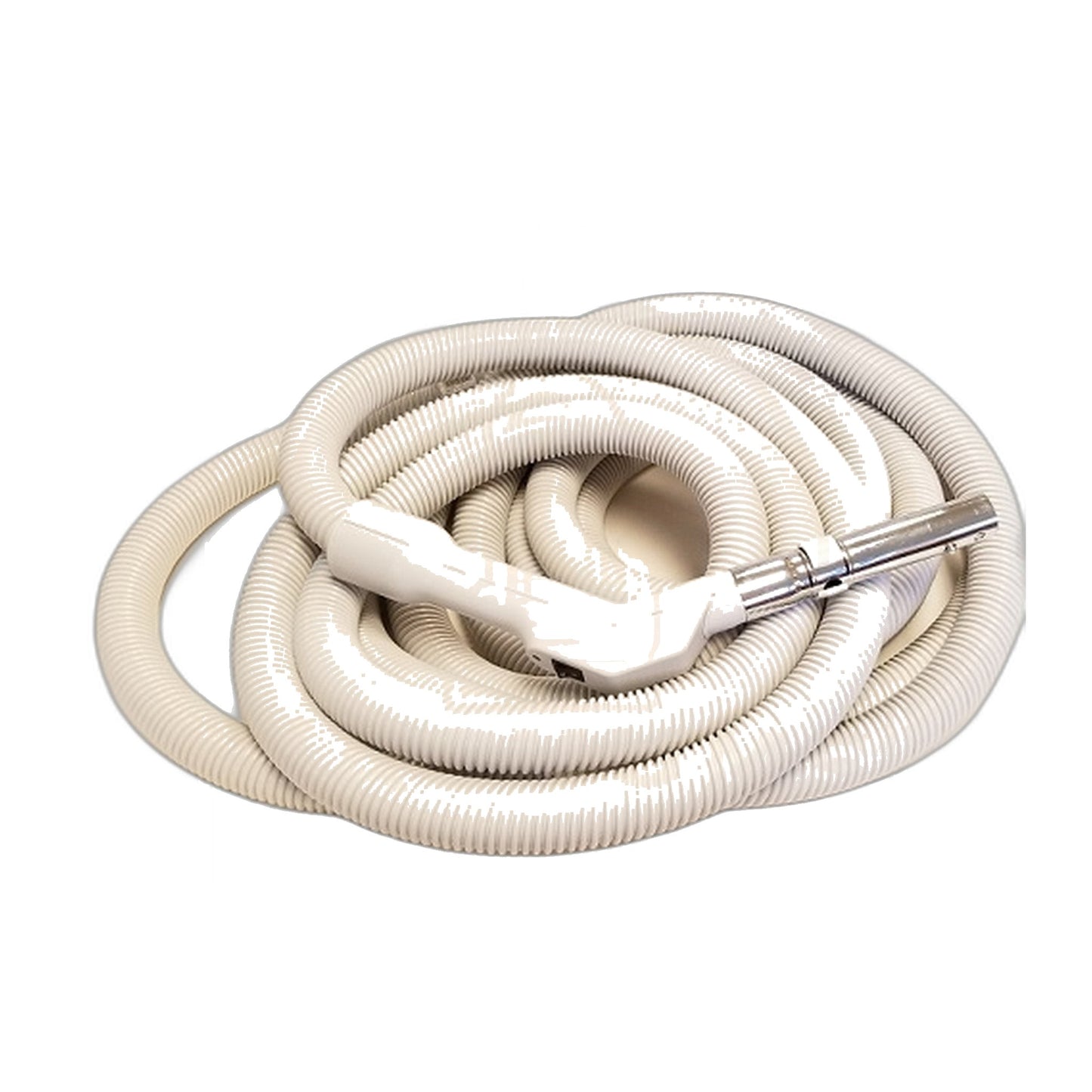 35 ft x 1-3/8 in Low-Voltage Pistol-Grip Central Vacuum Hose, Light Grey