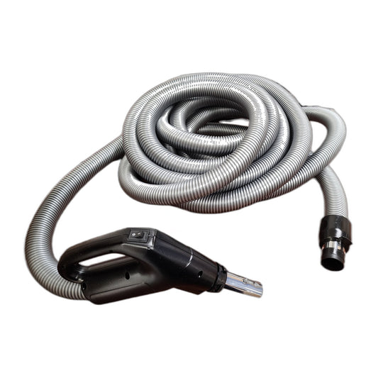 35 ft x 1-3/8 in Low-Voltage Crushproof Central Vacuum Hose, Silver