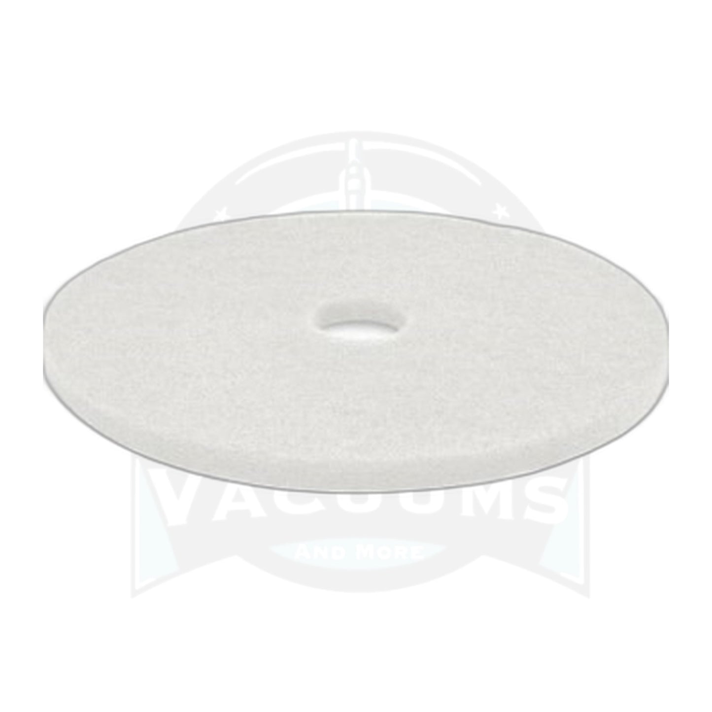 17" White Polishing Floor Pads - Box of 5 for Buffers