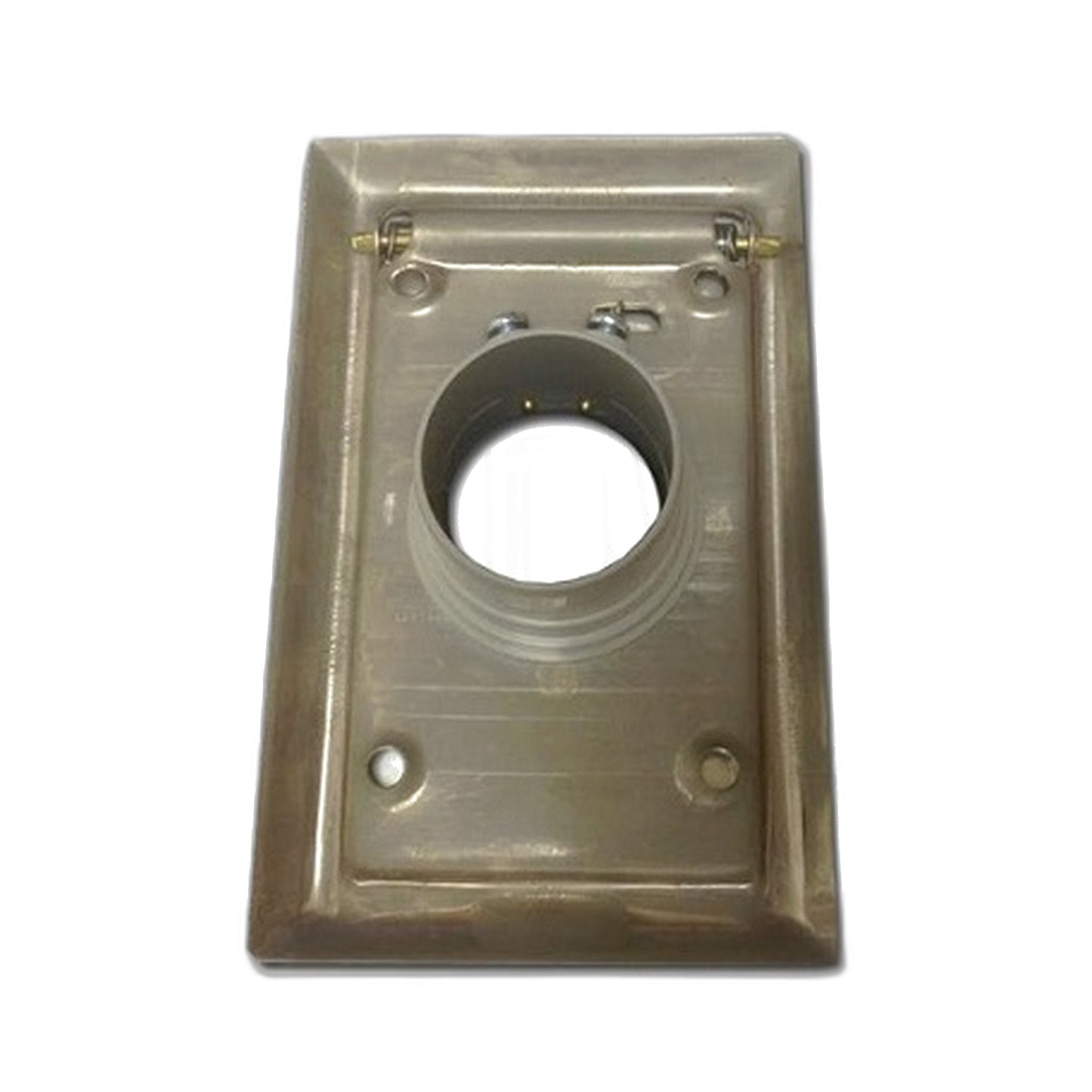 VacuMaid Almond Metal Standard Inlet Valve with Low-Volt Pin Jacks
